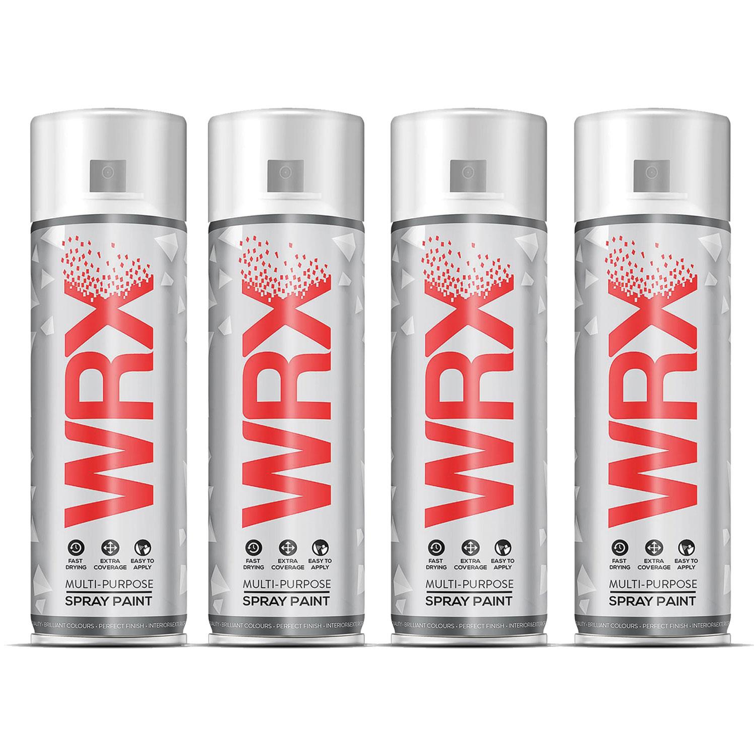 4X WRX Traffic White Spray Paints 400ml Technical Spray