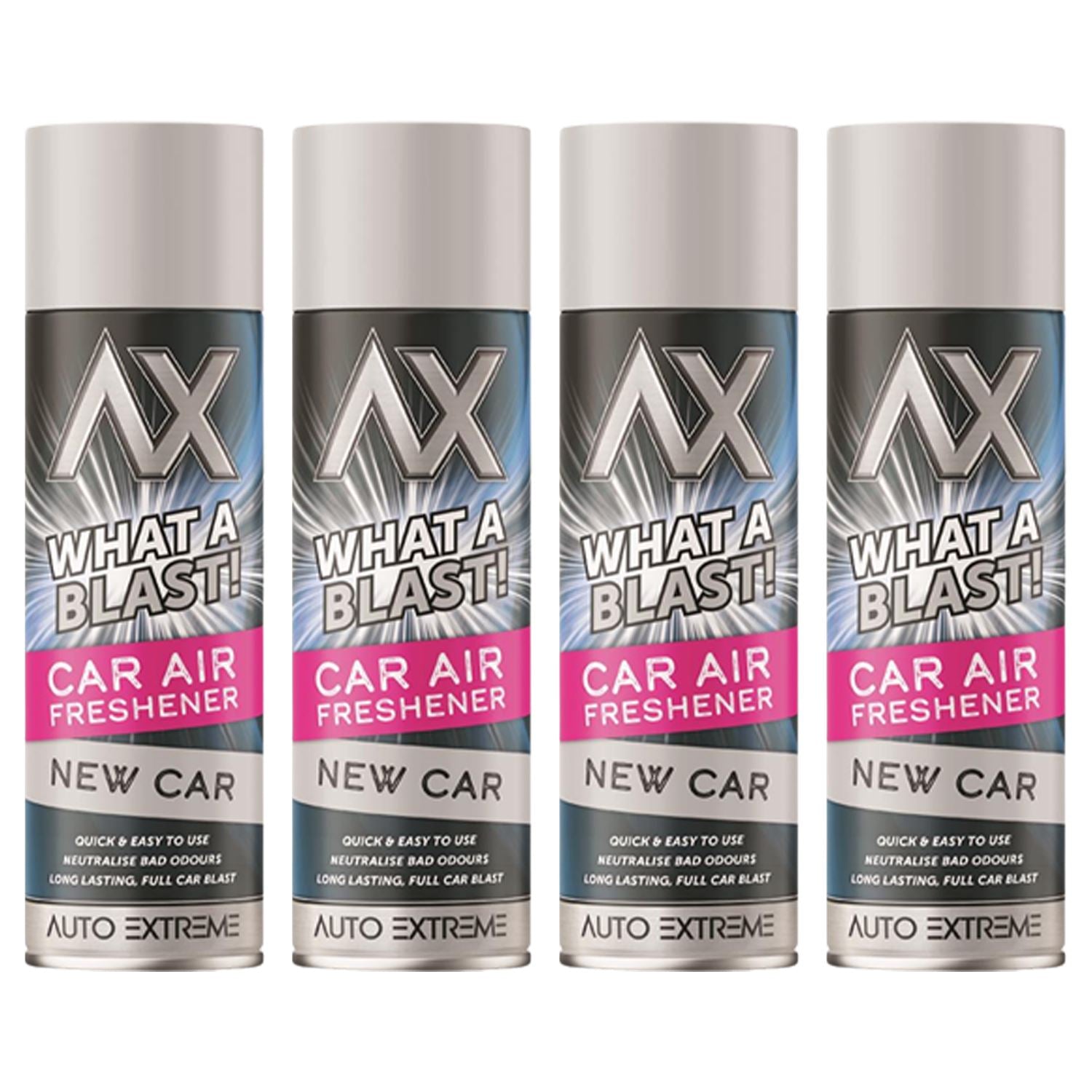 4X - What A Blast! New Car Car Air Freshener Spray 500ml Car Air Freshener