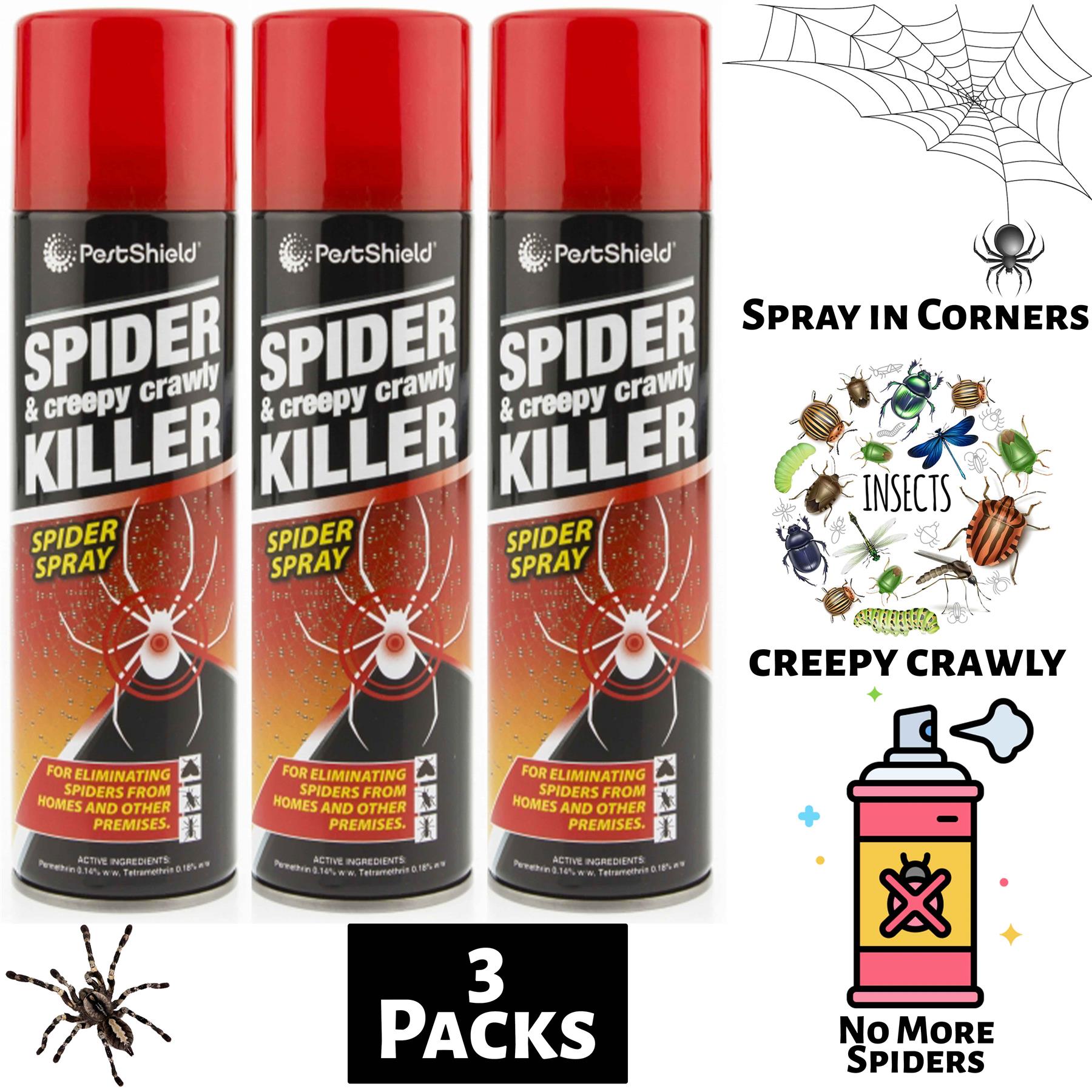 3X No More Spider & Creepy Crawly Spray 200ml Pest Control