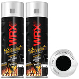 2X WRX Matt Black High Temperatures Bbq & Stove Spray Paint 400ml Spray Paint