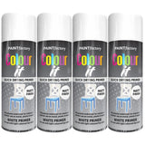 4X Paint Factory White Primer Spray Paint 400ml Spray Paint