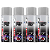 4X Promatic Chrome Spray Paint 400ml Spray Paint