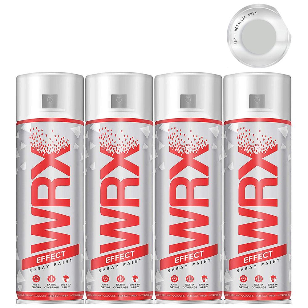 4X WRX Metallic Grey Spray Paint 400ml Spray Paint