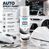 4X Overlay Gloss White Auto Professional Spray Paint 250ml