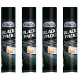 4X Black Plastic Bumper Restorer 300ml Spray Paint