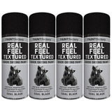Paint Factory Textured Effect Black Spray Paint 400ml can with textured black finish