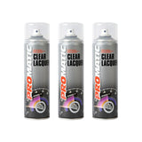 3X Promatic Clear Lacquer Spray Paint 500ml Spray Paint