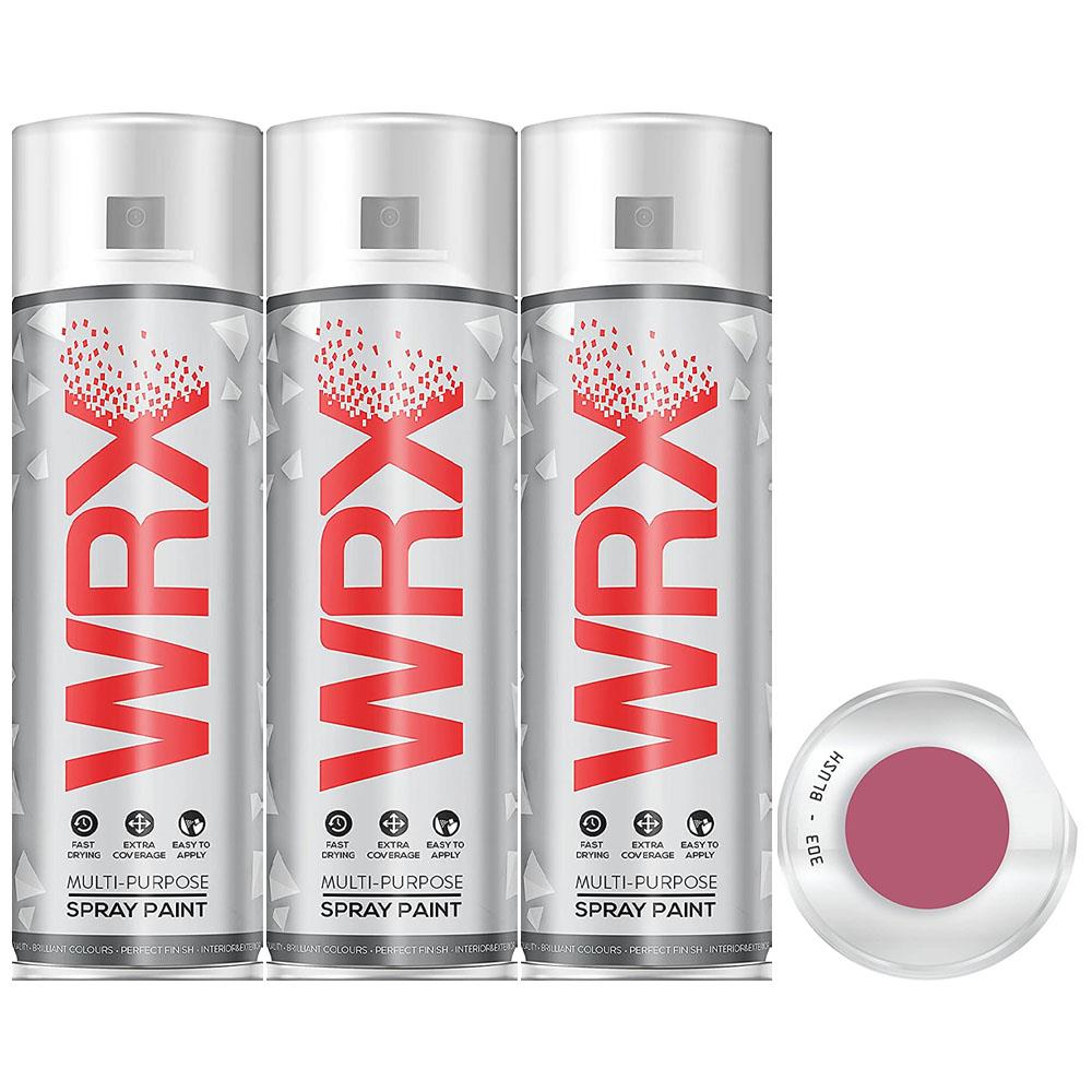 3X WRX Flat Blush Acrylic Spray Paint 400ml Spray Paint