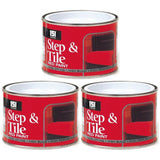 3X Step & Tile Red Paint Tin 180ml Tin Paint
