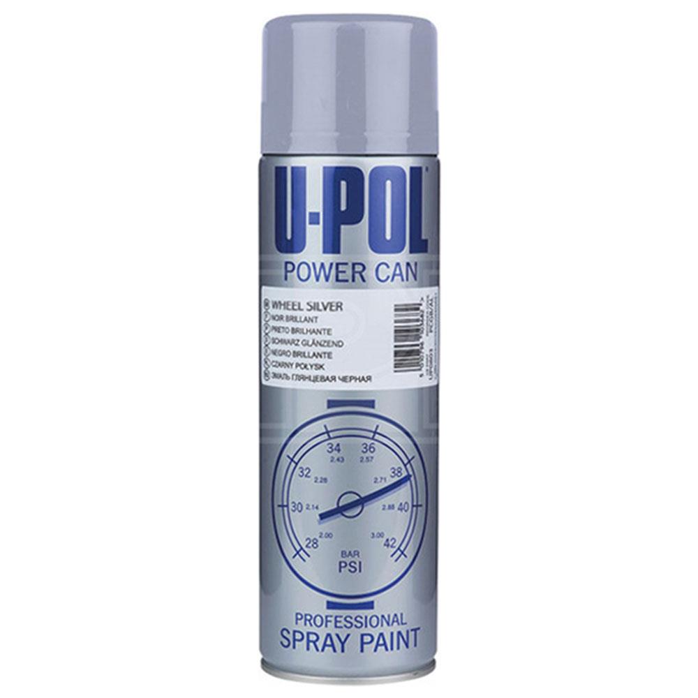 Upol Power Can Alloy Wheel Silver Aerosol Spray 500ml Spray Paint