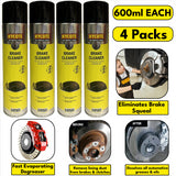 4X Hycote Brake Cleaner Spray 600ml Technical Spray
