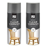 2X 151 Clear Matt Varnish 400ml Spray Paint