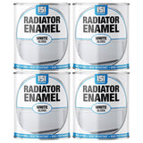 4X Radiator Enamel White Gloss Paint 300ml Tin Paint
