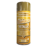 Paint Factory All Purpose Gold Metallic Spray Paint 200ml Spray Paint