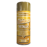 Paint Factory All Purpose Gold Metallic Spray Paint 200ml Spray Paint