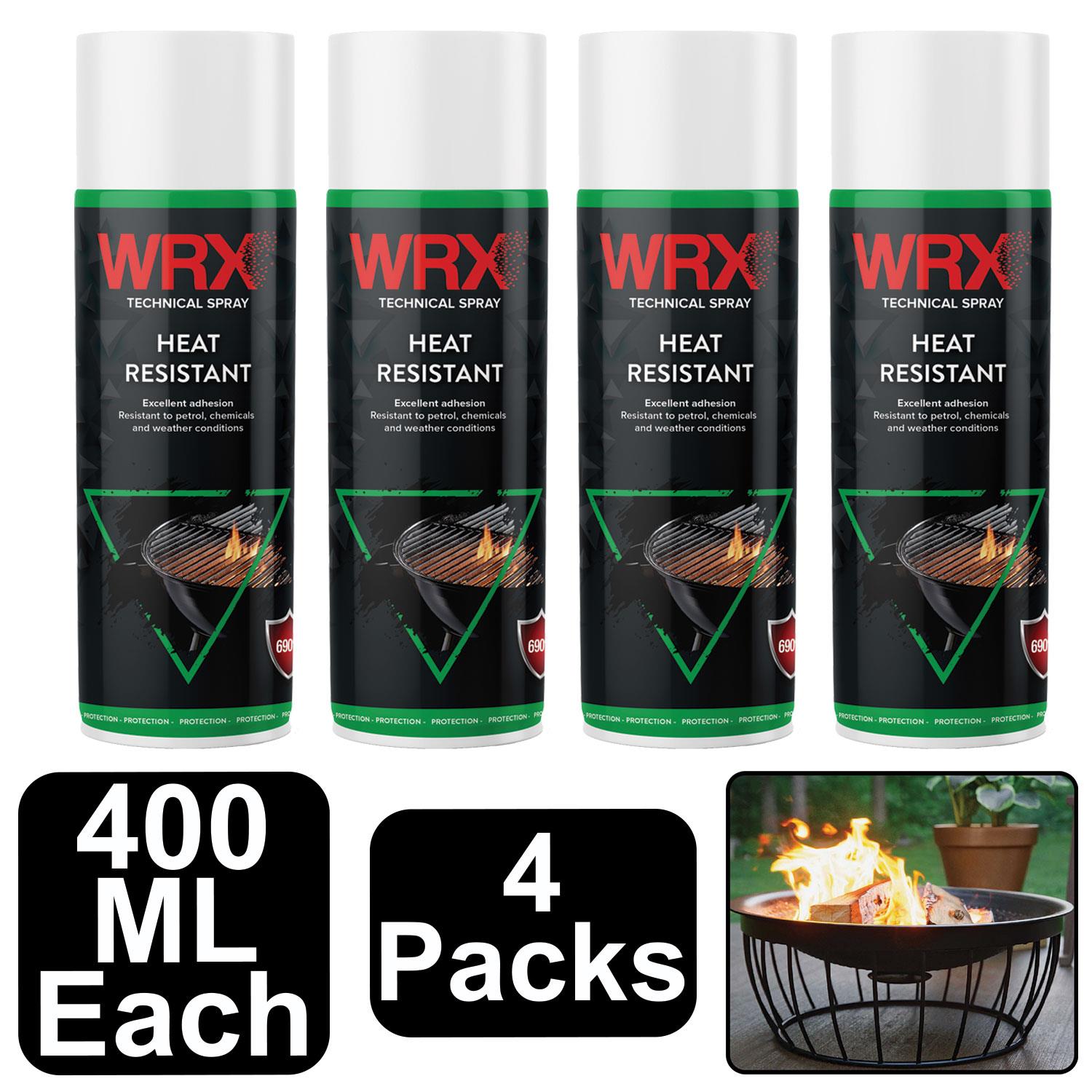 4X WRX Heat Resistant Black Spray 400ml Technical Spray