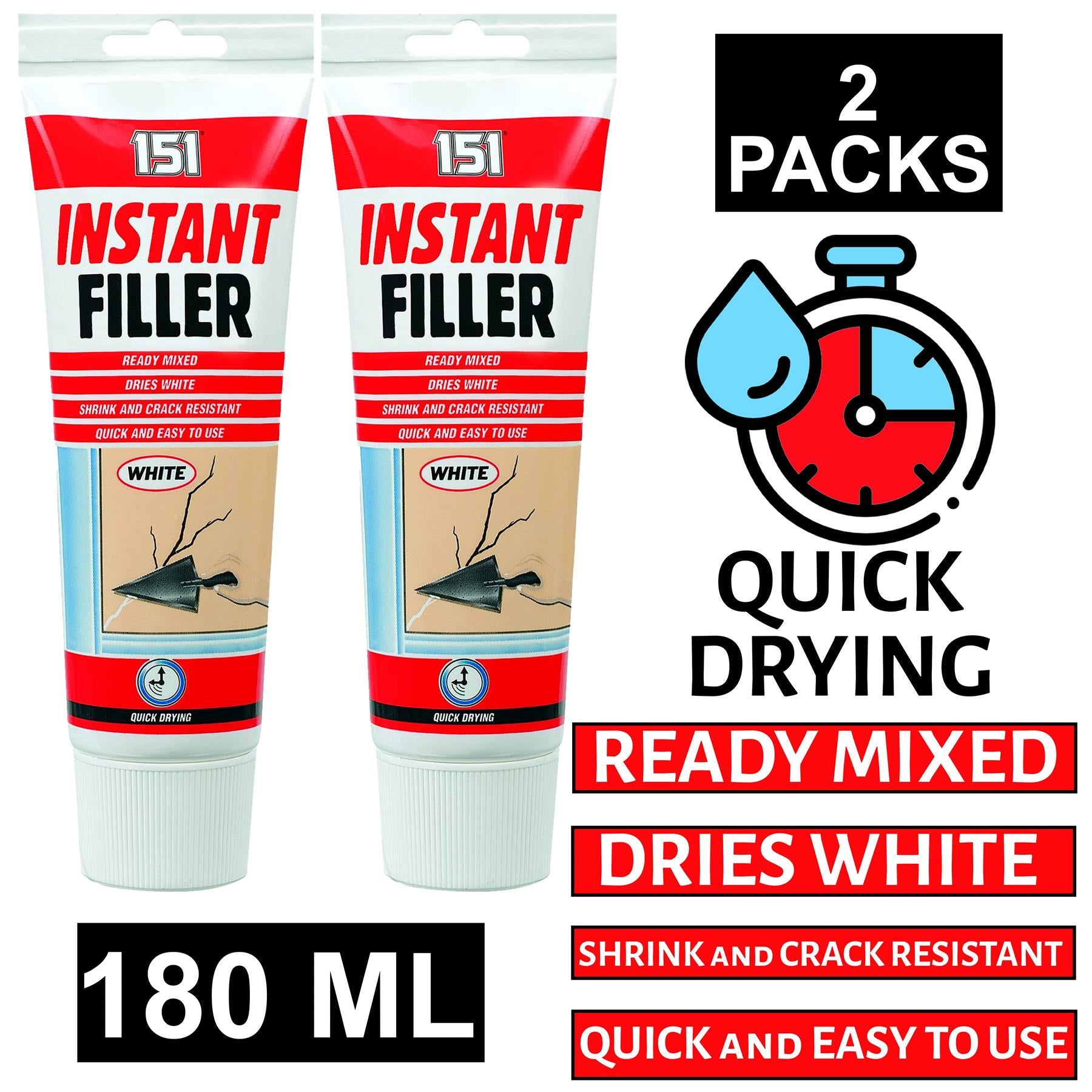 2X Instant Filler Tube 180ml Instant Filler