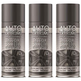3X Auto Extreme Gun Metal Grey Spray Paint 400ml Spray Paint