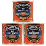 3X Hammerite No.1 Rustbeater Beige 250ml Rustbeater