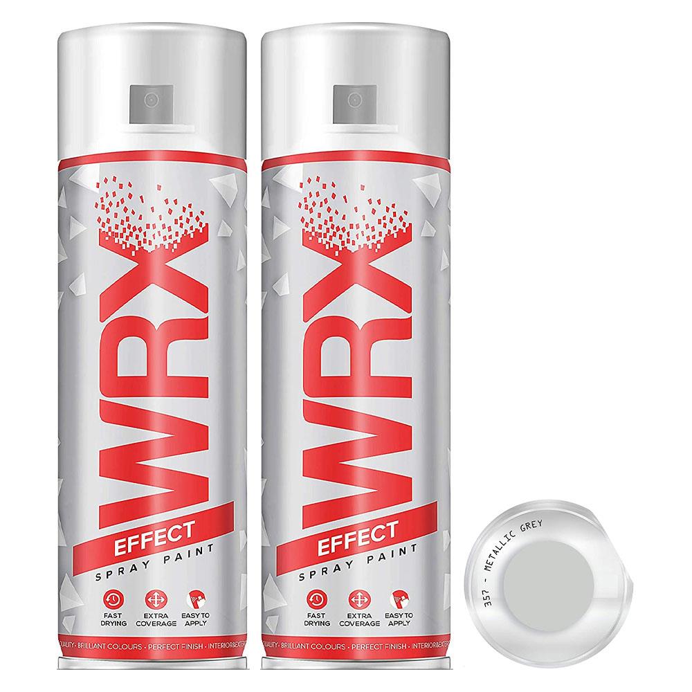 2X WRX Metallic Grey Spray Paint 400ml Spray Paint