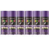 6X Paint Factory Proper Purple Gloss Spray Paint 400ml