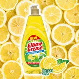 5X Elbow Grease Washing Up Liquid, Lemon Fresh 600ml Power Degreaser