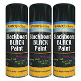 3X Paint Factory Black Blackboard Spray Paint 200ml Spray Paint