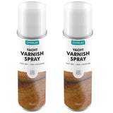 2X Overlay Clear Gloss Yacht Varnish Professional Spray Paint 400ml