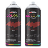 2X Red Primer Matt Spray Paint 400ml