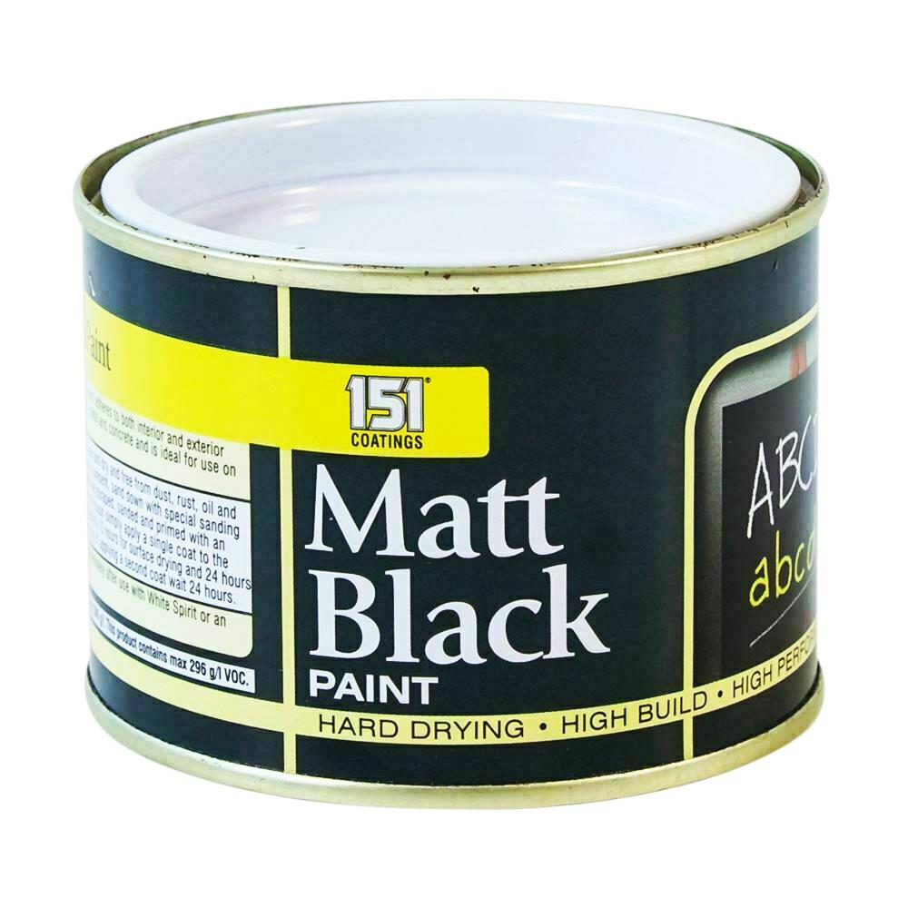 Matt Black Paint Tin 180ml Tin Paint
