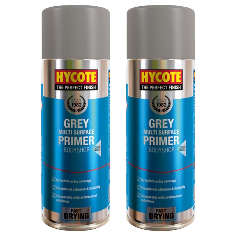 2X Hycote Bodyshop High Build Grey Spray Paint 400ml Spray Paint