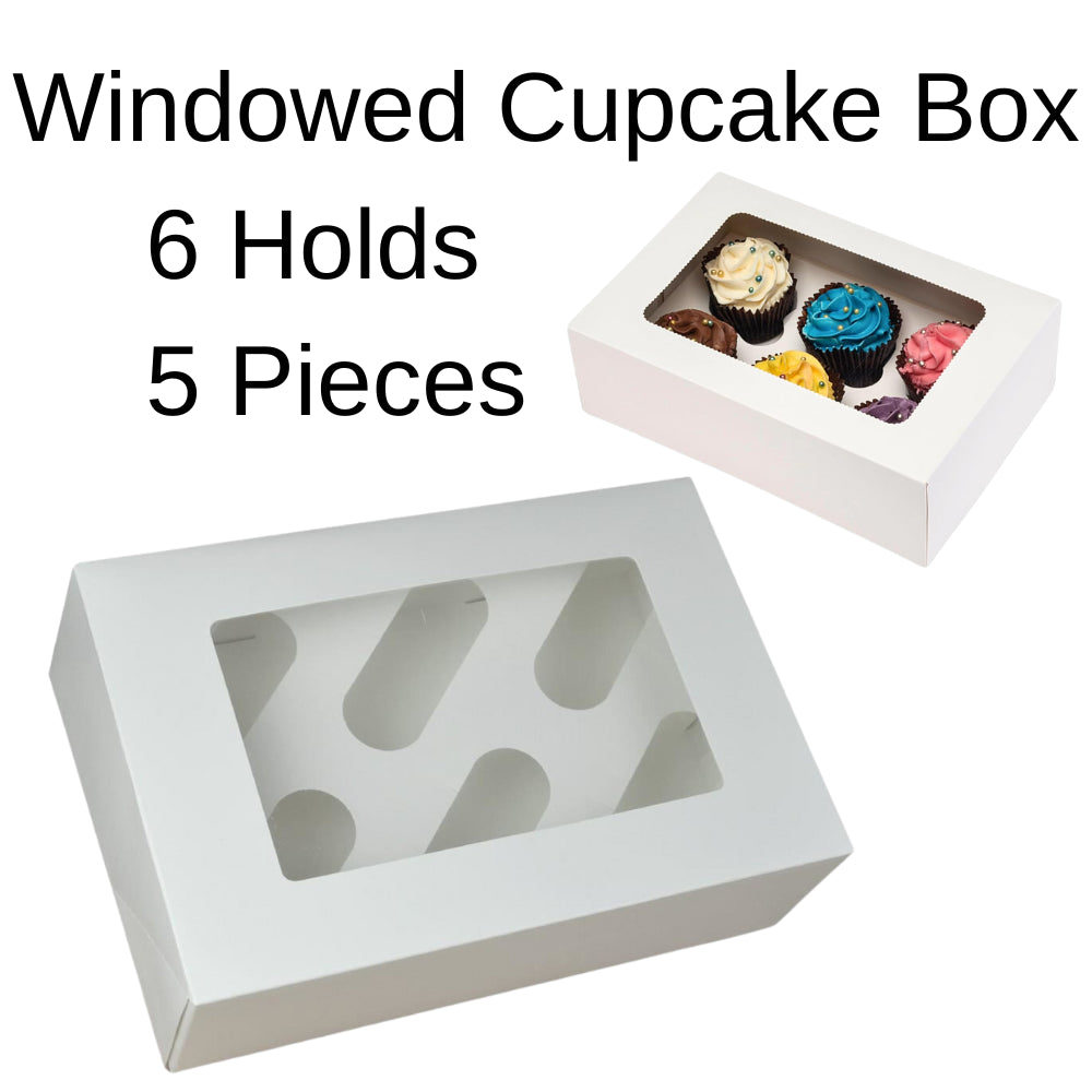 6 Hole 5X Cupcake Boxes Cupcakes Box