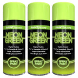 3X Paint Factory Neon Green Spray Paint 400ml Spray Paint