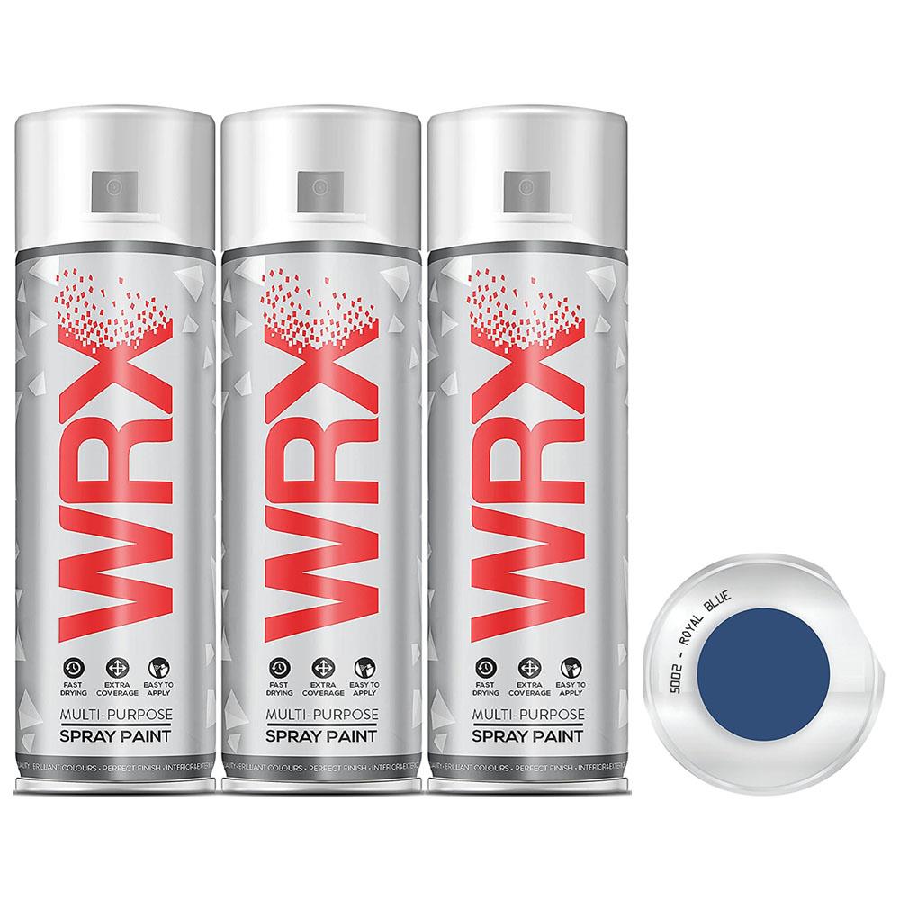 3X WRX Royal Blue Spray Paint 400ml Spray Paint