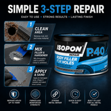 6X Isopon P40 Body Filler 250ml