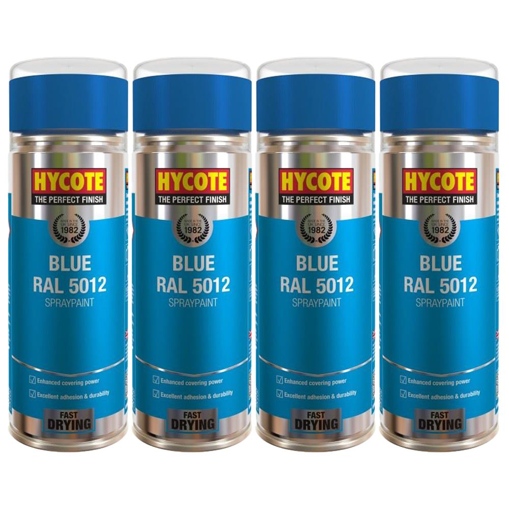 4X Hycote Blue Spray Paint 400ml Spray Paint