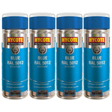 4X Hycote Blue Spray Paint 400ml Spray Paint