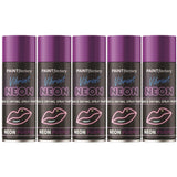 5X Paint Factory Purple Fluorescent Neon Spray Paint 200ml