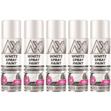 5X Auto Extreme White Gloss Spray Paint 250ml