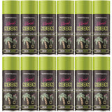 12X Paint Factory Neon Green Spray Paint 400ml