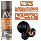 1X - Bring it Black Exterior Trim Shine Spray 500ml Spray Paint