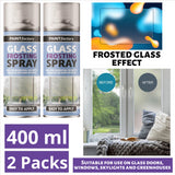 2X Paint Factory Glass Frosting Spray 400ml Spray Paint