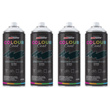 4X Midnight Black RAL 9005 Gloss Spray Paint 400ml
