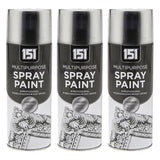 3X 151 Auto Chrome Spray Paint 400ml Spray Paint
