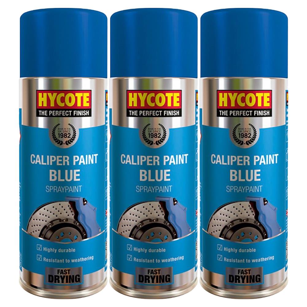 3X Hycote Blue Caliper Spray Paint 400ml Spray Paint