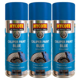 3X Hycote Blue Caliper Spray Paint 400ml Spray Paint