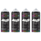 4X Snow White RAL 9010 Gloss Spray Paint 400ml