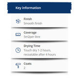 3X Hammerite Smooth White Paint 250ml