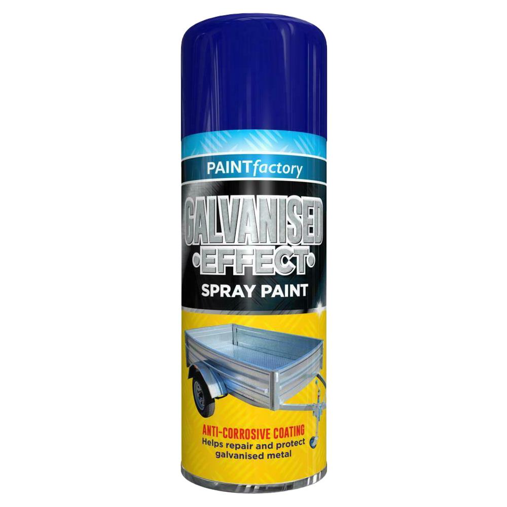 Paint Factory Galvanised Effect Spray Paint 400ml Spray Paint
