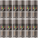 12X Paint Factory Grey Primer Spray Paint 400ml
